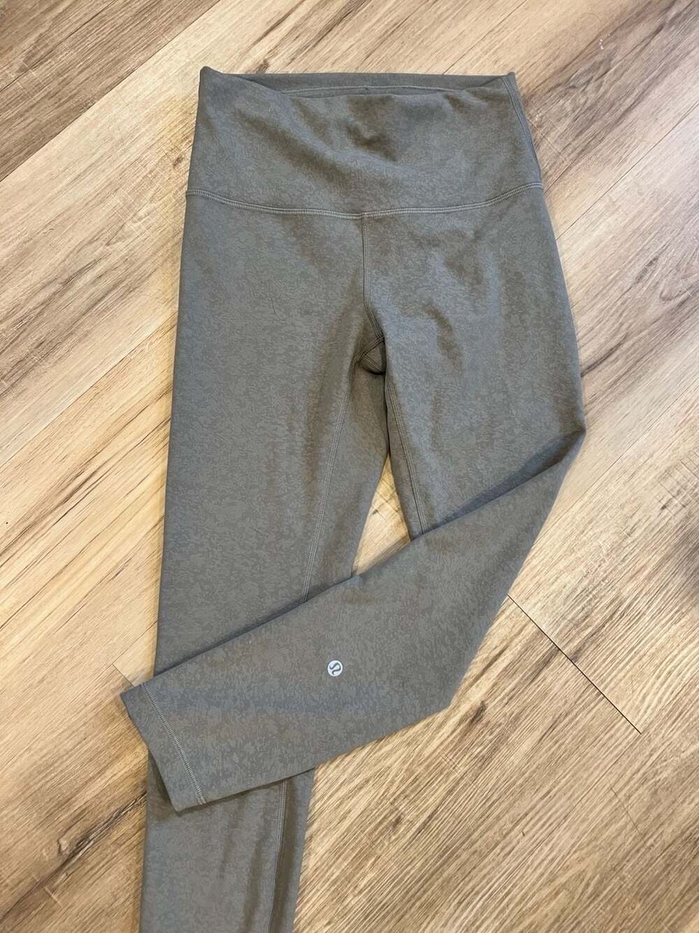 lululemon Olive Green Patterned Leggings